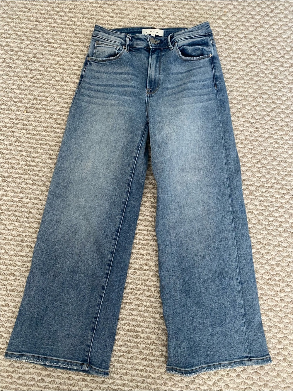Risen Jeans Cropped Wide Leg